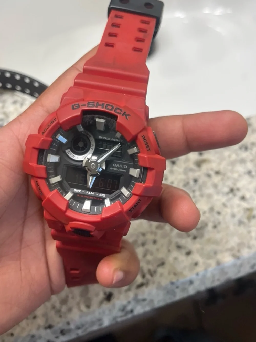 Casio G-Shock Black with Blue Dial Sport Watch